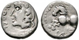 Keltische Münzen 
 Gallia 
 Sequani 
 Quinar ca. 55 v. Chr. Ein weiteres Exemplar auf kleinerem Schrötling. LT 5639. 1,88 g
 sehr schön
