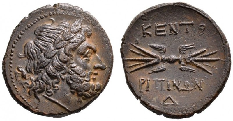 Griechische Münzen 
 Sizilien 
 Kentoripai 
 AE-Dekonkion um 240 v. Chr. Belo...