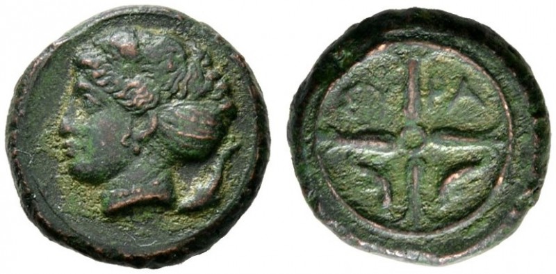 Griechische Münzen 
 Sizilien 
 Dionysios I. 405-367 v. Chr 
 AE-Hemilitra ca...
