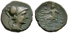 Griechische Münzen 
 Inseln vor Thrakien 
 Samothrake 
 Bronzemünze (AE-18 mm) um 280 v. Chr. Behelmter Athenakopf nach rechts / Kybele mit Zepter ...