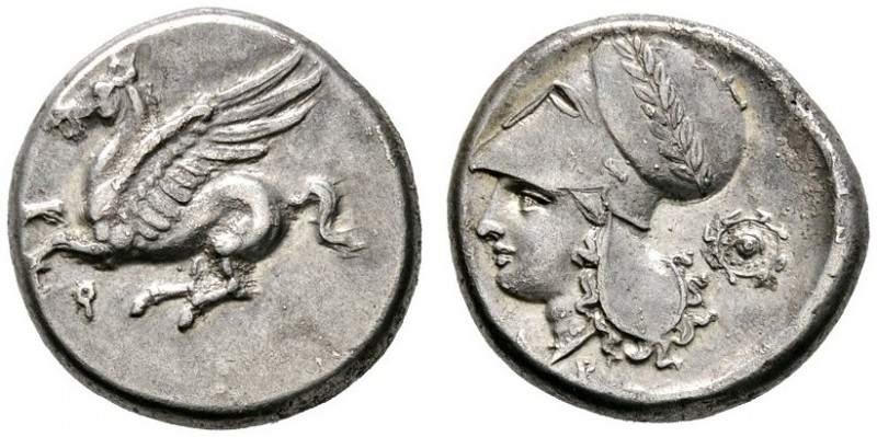 Griechische Münzen 
 Korinthia 
 Korinthos. Stater ca. 385-310 v. Chr. Pegasus...