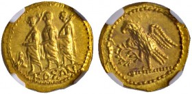 Griechische Münzen 
 Schwarzmeergebiet 
 Scythia. König Koson ca. 50-25 v. Chr 
 Goldstater -Olbia-. Magistrat zwischen zwei Liktoren nach links sc...