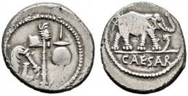 Römische Münzen 
 Imperatorische Prägungen 
 Julius Caesar †44 v. Chr 
 Denar 49-48 v. Chr. -Heeresmünzstätte in Gallien-. Ein zweites, ähnliches E...