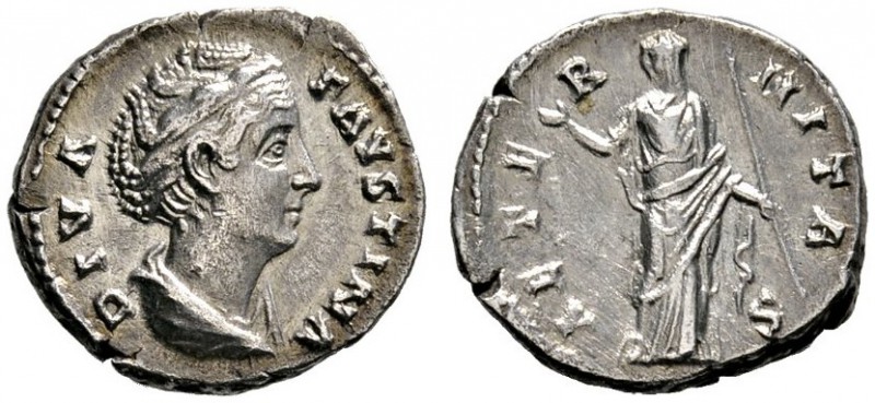 Römische Münzen 
 Kaiserzeit 
 Faustina maior †141, Gemahlin des Antoninus Piu...