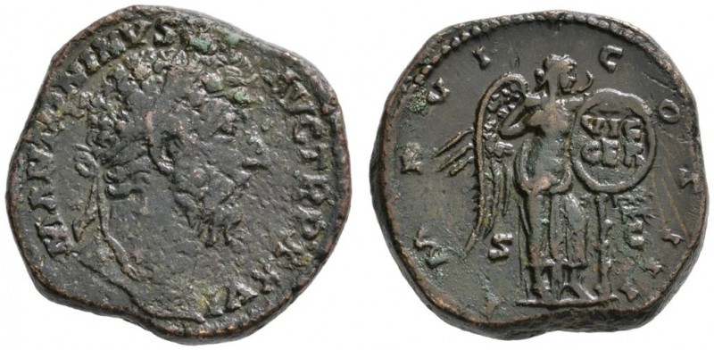 Römische Münzen 
 Kaiserzeit 
 Marcus Aurelius 161-180 
 Sesterz 171/172 -Rom...