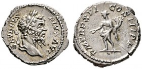Römische Münzen 
 Kaiserzeit 
 Septimius Severus 193-211 
 Denar 208 -Rom-. SEVERVS PIVS AVG. Belorbeerte Büste nach rechts / PM TR P XVI COS III P...