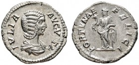 Römische Münzen 
 Kaiserzeit 
 Julia Domna 193-217, Gemahlin des Septimius Severus 
 Denar 210 -Rom-. IVLIA AVGVSTA. Drapierte Büste nach rechts / ...