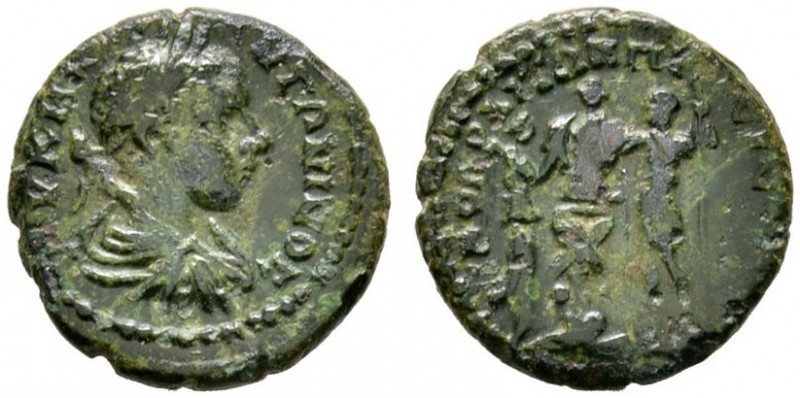 Römische Münzen 
 Kaiserzeit 
 Elagabalus 218-222 
 AE-17 mm (Provinzialprägu...