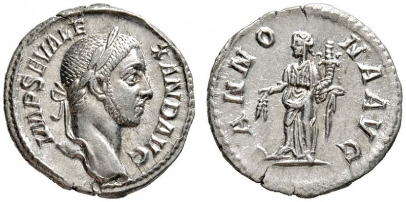Römische Münzen 
 Kaiserzeit 
 Severus Alexander 222-235 
 Denar 233/235 -Rom...
