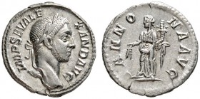 Römische Münzen 
 Kaiserzeit 
 Severus Alexander 222-235 
 Denar 233/235 -Rom-. IMP SEV ALEXAND AVG. Belorbeerte Büste nach rechts / ANNONA AVG. An...