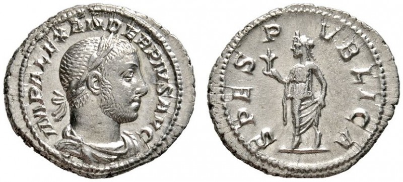 Römische Münzen 
 Kaiserzeit 
 Severus Alexander 222-235 
 Denar 231/235 -Rom...
