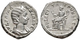 Römische Münzen 
 Kaiserzeit 
 Julia Mamaea †235, Mutter des Severus Alexander 
 Denar -Rom-. IVLIA MAMAEA AVG. Drapierte Büste mit Diadem nach rec...