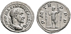 Römische Münzen 
 Kaiserzeit 
 Maximinus I. Thrax 235-238 
 Denar 235 -Rom-. IMP MAXIMINVS PIVS AVG. Belorbeerte und drapierte Panzerbüste nach rec...