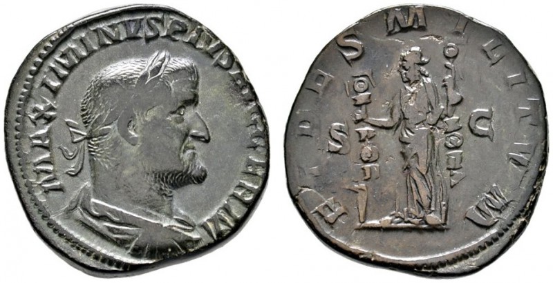 Römische Münzen 
 Kaiserzeit 
 Maximinus I. Thrax 235-238 
 Sesterz 236/238 -...