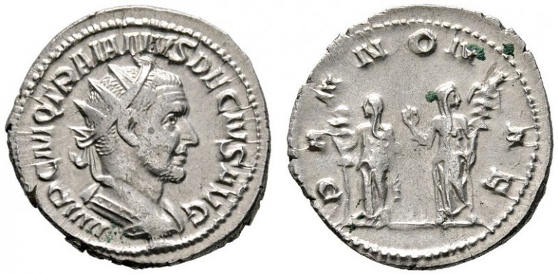 Römische Münzen 
 Kaiserzeit 
 Traianus Decius 249-251 
 Antoninian -Rom-. IM...