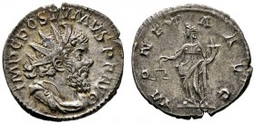 Römische Münzen 
 Kaiserzeit 
 Postumus 260-268 
 Antoninian 262 -Köln?-. IMP C POSTVMVS P F AVG. Drapierte Panzerbüste mit Strahlenkrone nach rech...