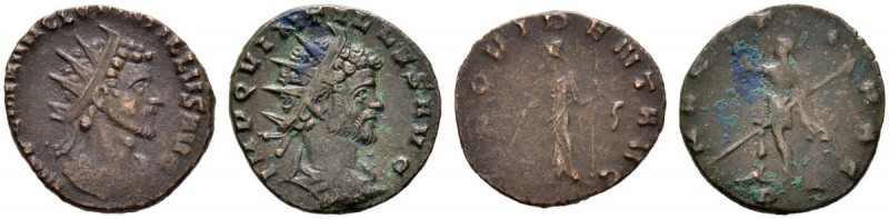 Römische Münzen 
 Kaiserzeit 
 Quintillus 270 
 Lot (2 Stücke): Antoniniane -...