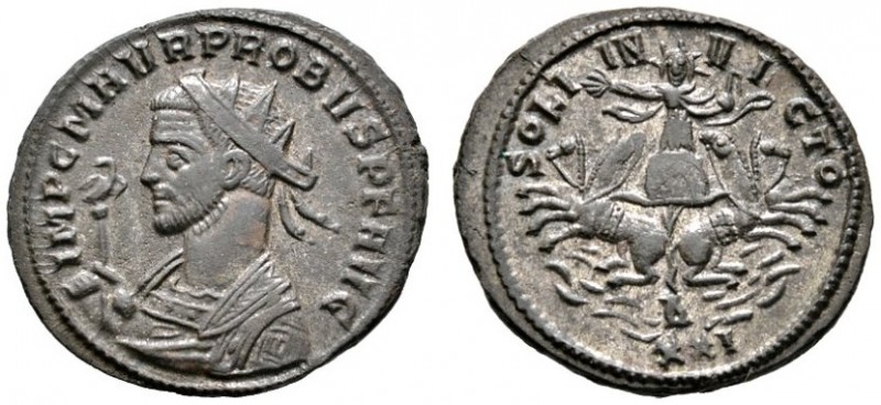 Römische Münzen 
 Kaiserzeit 
 Probus 276-282 
 Antoninian -Siscia-. IMP C M ...