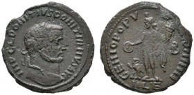 Römische Münzen 
 Kaiserzeit 
 Domitius Domitianus 297-298 
 Folles 297 -Alexandria-. IMP C L DOMITIVS DOMITIANVS AVG. Belorbeerte Büste nach recht...