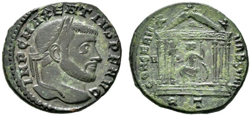 Römische Münzen 
 Kaiserzeit 
 Maxentius 306-312 
 Folles -Rom-. IMP C MAXENT...