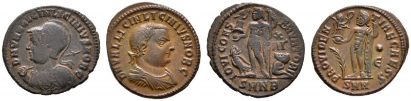 Römische Münzen 
 Kaiserzeit 
 Licinius II. 317-324 
 Lot (2 Stücke): Folles ...