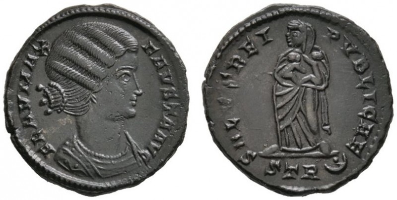 Römische Münzen 
 Kaiserzeit 
 Fausta †326, Gemahlin Constantins I 
 Folles -...