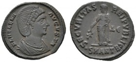Römische Münzen 
 Kaiserzeit 
 Helena †328, Mutter des Constantinus 
 Mittelfolles (19 mm) -Antiochia-. Ähnlich wie vorher. RIC 82 (R). 2,41 g
 se...