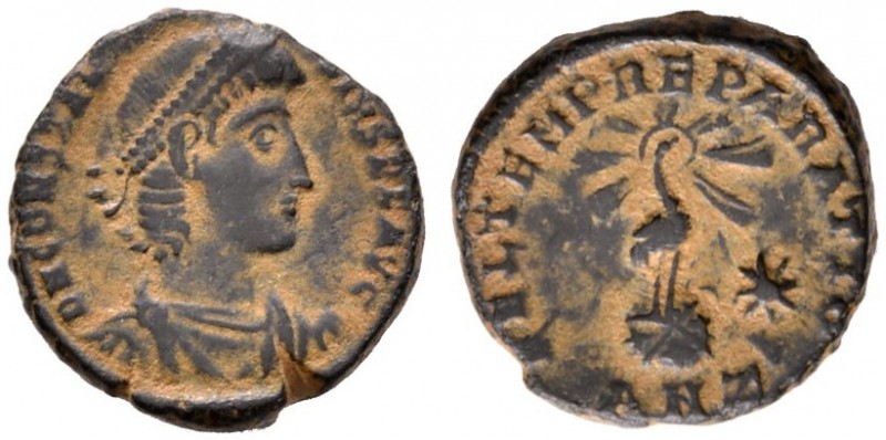 Römische Münzen 
 Kaiserzeit 
 Constantius II. 337-361 
 Folles 348/350 -Anti...