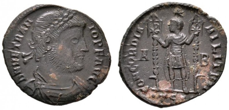 Römische Münzen 
 Kaiserzeit 
 Vetranio 350 
 Maiorina 350 -Thessaloniki-. D ...