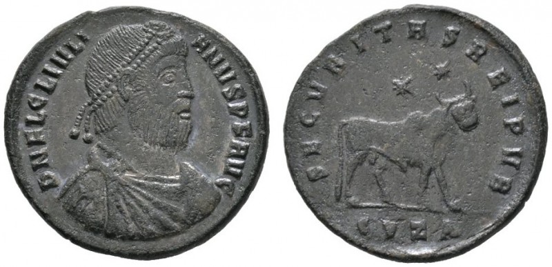 Römische Münzen 
 Kaiserzeit 
 Julianus II. 360-363 
 Doppelmaiorina -Cyzikus...
