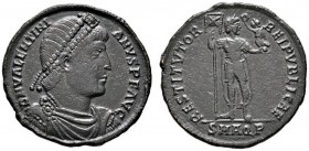 Römische Münzen 
 Kaiserzeit 
 Valentinianus I. 364-375 
 Großbronze 364/367 -Aquileia-. D N VALENTINIANVS P F AVG. Drapierte Panzerbüste mit Perld...