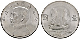 Ausländische Münzen und Medaillen 
 China-Republik 
 1. Republik 
 Dollar (Yuan) Jahr 23 = 1934. Sun Yat-Sen. Y. 345, L./M. 110.
 vorzüglich-präge...