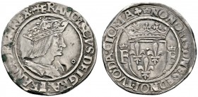 Ausländische Münzen und Medaillen 
 Frankreich-Königreich 
 Francois I. 1515-1547 
 Teston o.J. -Lyon-. Gekröntes Brustbild nach rechts / Gekrönter...