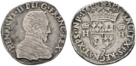 Ausländische Münzen und Medaillen 
 Frankreich-Königreich 
 Charles IX. 1560-1574 
 Teston du Dauphiné 1561 -Grenoble-. Prägung im Namen Henris II....