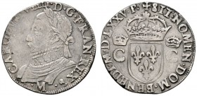 Ausländische Münzen und Medaillen 
 Frankreich-Königreich 
 Henri III. 1574-1589 
 Teston 1575 -Toulouse-. Prägung im Namen Charles IX. Ciani 1362,...