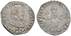 Ausländische Münzen und Medaillen 
 Frankreich-Königreich 
 Henri IV. 1589-1610 
 Demi Franc 1605 (aus 1604) -Aix-en-Provence-. Ähnlich wie vorher,...