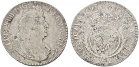 Ausländische Münzen und Medaillen 
 Frankreich-Königreich 
 Louis XIV. 1643-1715 
 Ecu aux palmes (Reformation) 1693 -Metz-. Gad. 217, Ciani 1894, ...