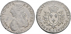 Ausländische Münzen und Medaillen 
 Frankreich-Königreich 
 Louis XVI. 1774-1793 
 Ecu aux lauriers 1785 -Limoges-. Gad. 356, Ciani 2187, Dupl. 170...