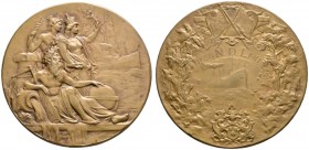 Ausländische Münzen und Medaillen 
 Frankreich-Königreich 
 3. Republik 
 Große Bronzemedaille 1911 von L. Dupuis, auf das 25-jährige Jubiläum der ...
