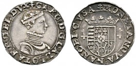 Ausländische Münzen und Medaillen 
 Frankreich-Lothringen 
 Charles III. 1545-1608 
 Quart de Teston o.J. -Nancy-. Gekröntes jugendliches Brustbild...