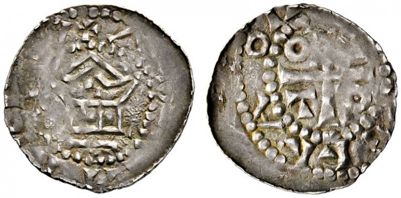 Ausländische Münzen und Medaillen 
 Frankreich-Metz, Bistum 
 Adalbero II. 984...