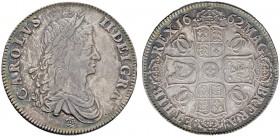 Ausländische Münzen und Medaillen 
 Großbritannien 
 Charles II. 1660-1685 
 Crown 1662 -London-. Spink 3350, Dav. 3774.
 feine Patina, sehr schön...