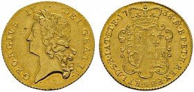 Ausländische Münzen und Medaillen 
 Großbritannien 
 George II. 1727-1760 
 2 Guineas 1738 -London-. Young head. Spink 3667B, Fr. 336b. 16,78 g
 f...