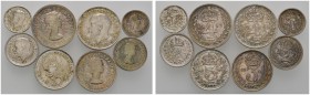 Ausländische Münzen und Medaillen 
 Großbritannien 
 George V. 1910-1937 
 Lot (8 Stücke): Maundy Set, bestehend aus: Fourpence, Threepence, Twopen...