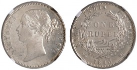 Ausländische Münzen und Medaillen 
 Indien-Britisch Indien und East India Company 
 Victoria 1837-1901. Rupee 1840 -Bombay- oder -Calcutta-. 28 Berr...