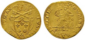 Ausländische Münzen und Medaillen 
 Italien-Kirchenstaat (Vatikan) 
 Paul III. (Alessandro Farnese) 1534-1549. Scudo d'oro o.J. -Parma-. Tiara und g...
