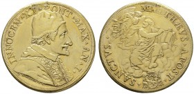 Ausländische Münzen und Medaillen 
 Italien-Kirchenstaat (Vatikan) 
 Innozenz XI. (Benedetto Odescalchi) 1676-1689. Piastra AN I (1676) -Rom-. Brust...