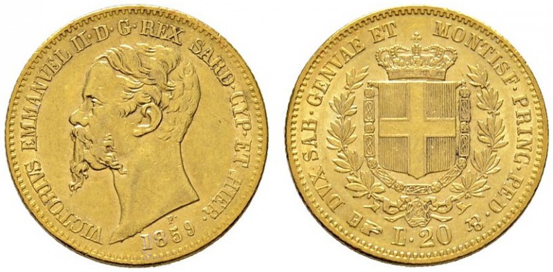 Ausländische Münzen und Medaillen 
 Italien-Sardinien 
 Vittorio Emanuele II. ...