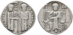 Ausländische Münzen und Medaillen 
 Italien-Venedig 
 Jacopo Contarini 1275-1280 
 Grosso o.J. Paol. p. 21/1, Gamb. 42.
 sehr schön