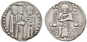 Ausländische Münzen und Medaillen 
 Italien-Venedig 
 Pietro Gradenigo 1289-1311 
 Grosso. Paol. p. 24/2, Gamb. 56.
 sehr schön